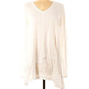 Urban Flax Size M Long sleeve White 100% Cool Cotton/Linen top/Dress